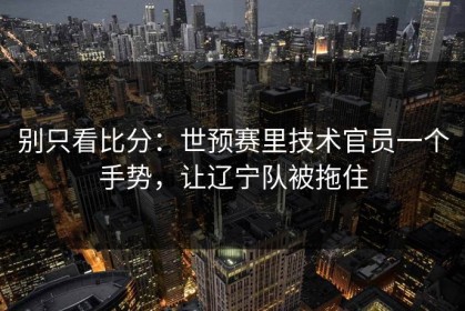 别只看比分：世预赛里技术官员一个手势，让辽宁队被拖住