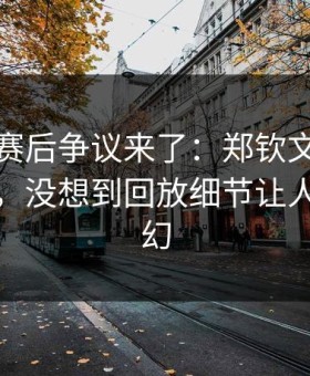 大满贯赛后争议来了：郑钦文质疑裁判判罚，没想到回放细节让人更太魔幻