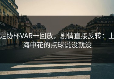 足协杯VAR一回放，剧情直接反转：上海申花的点球说没就没